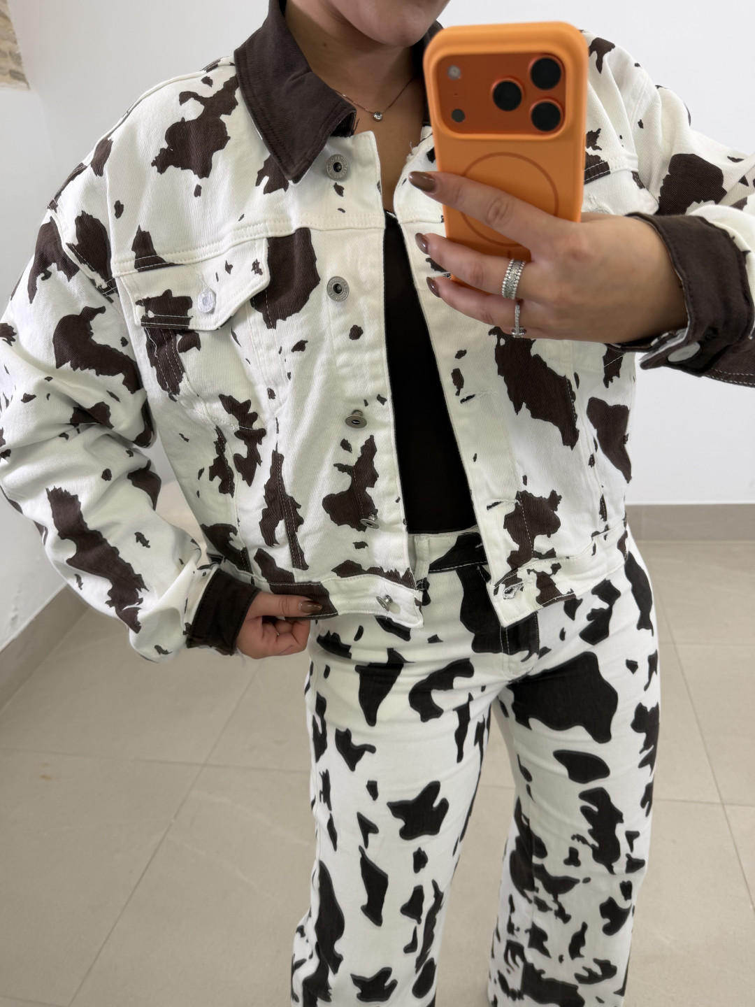 chaqueta vaquera vaca