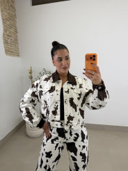 chaqueta vaquera vaca