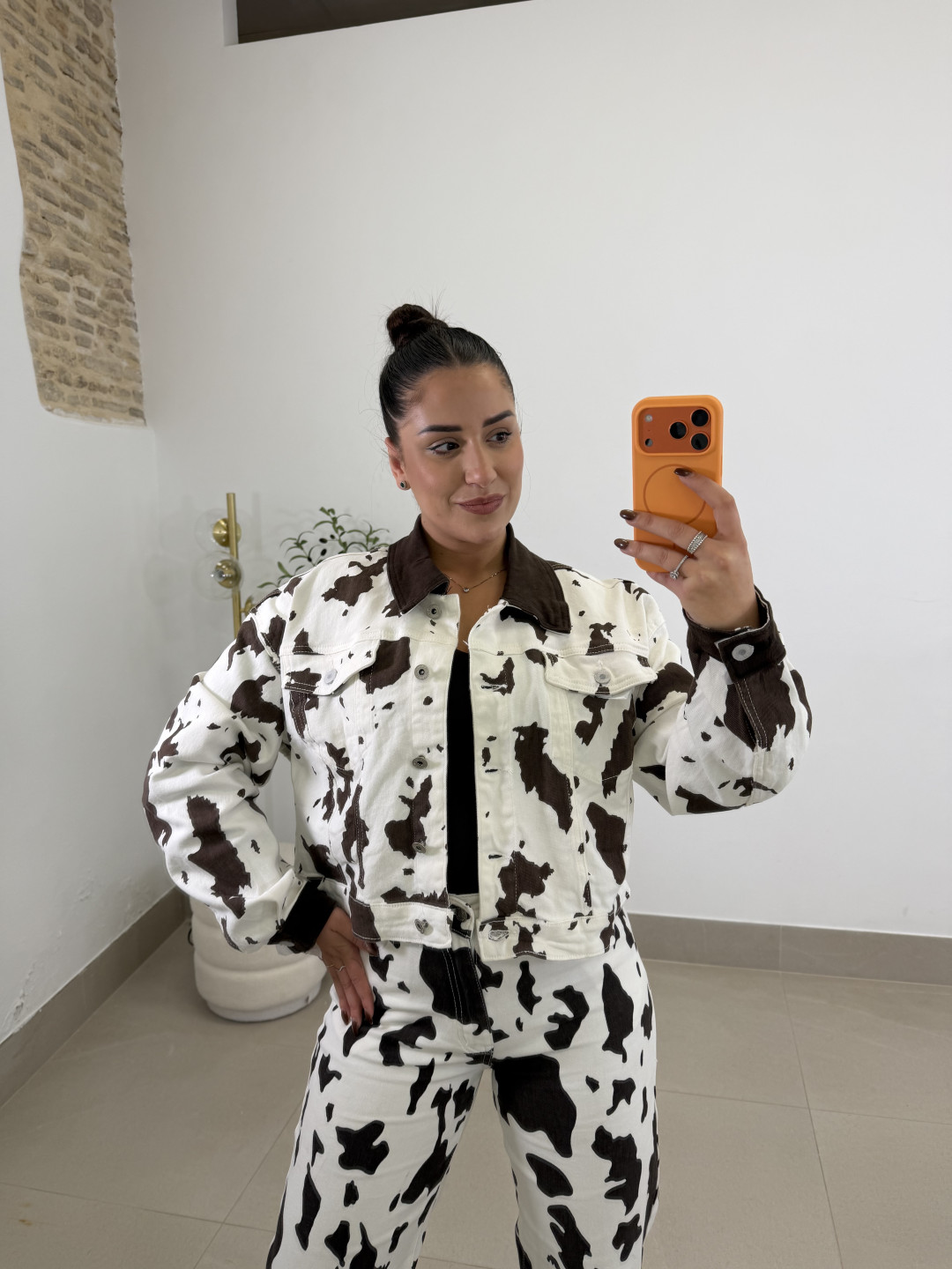 chaqueta vaquera vaca