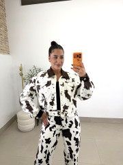 chaqueta vaquera vaca