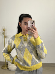 Jersey rombos amarillo