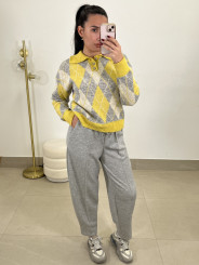 Jersey rombos amarillo