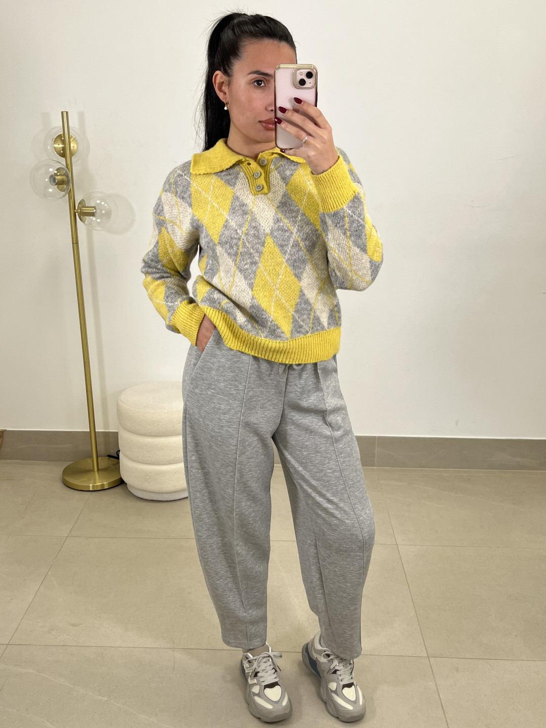 Jersey rombos amarillo