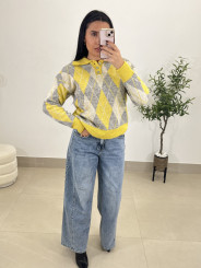 Jersey rombos amarillo