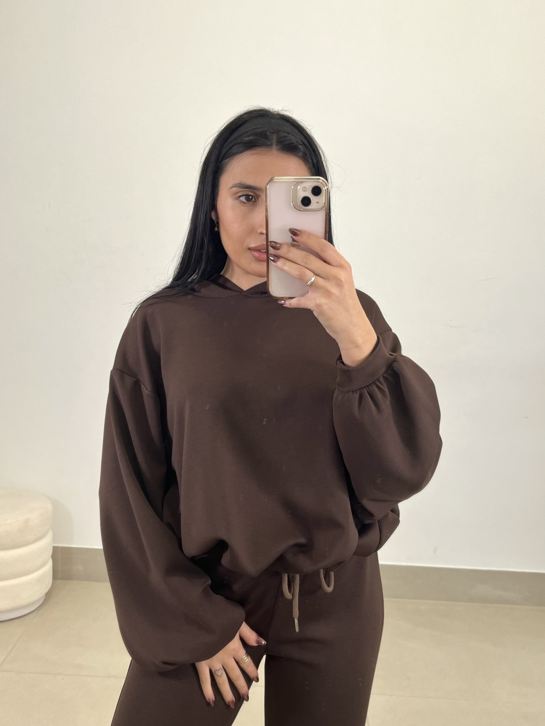 conjunto claudia marron