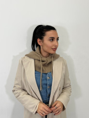 blazer estructura beige