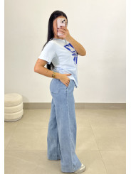 pantalon fluido tipo denim vaquero