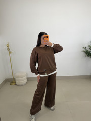 Conjunto combinado mim  marron