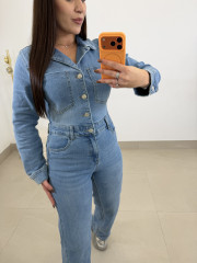 mono vaquero cuello pico