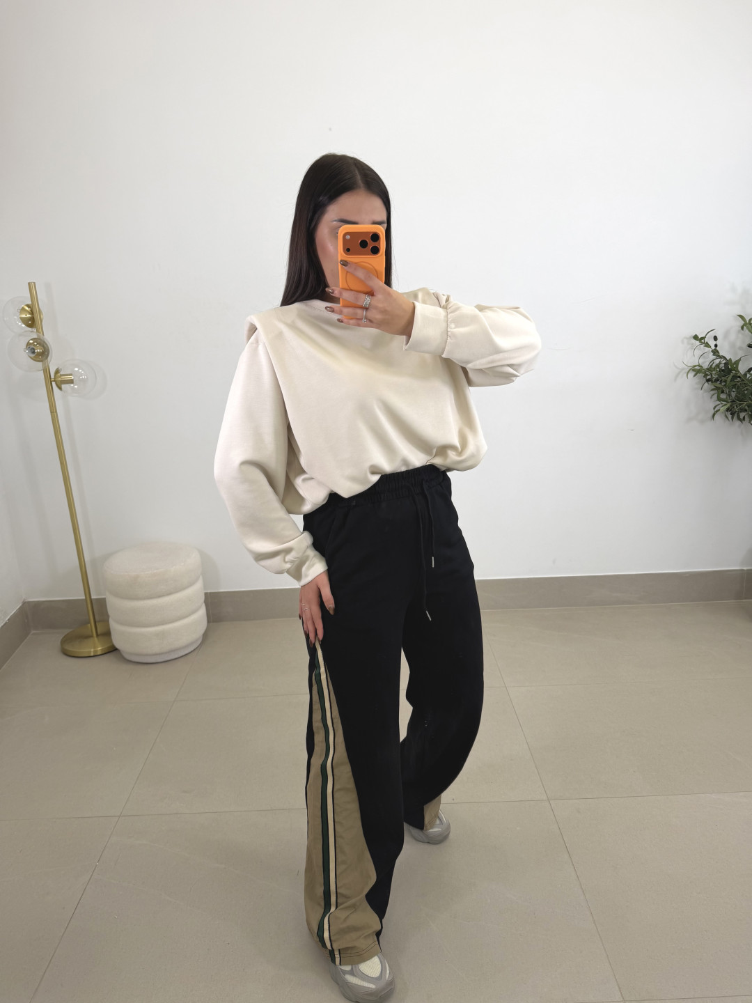 Pantalon raya lateral  bicolor