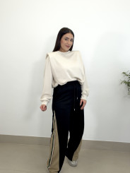 Pantalon raya lateral  bicolor