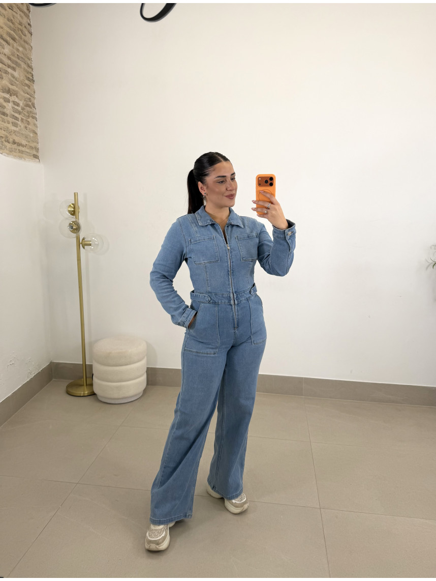 Mono vaquero cremallera