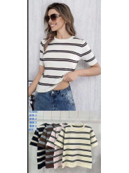 Camiseta punto rayas