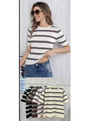 Camiseta punto rayas