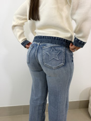 Vaquero straight fit detalle estrella