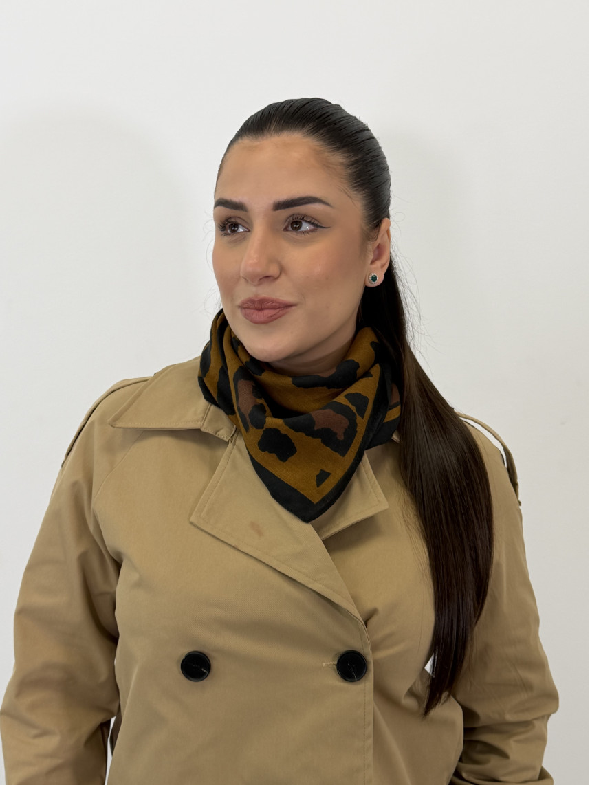 Pañuelo pequeño detalle animal print