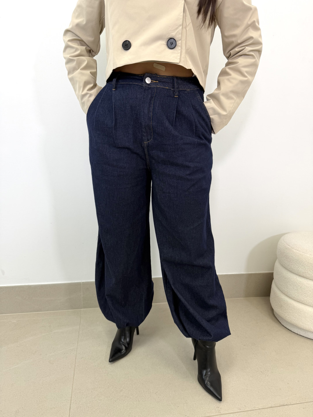 vaquero TIPO GLOBO  oscurO