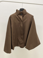 Chaqueta manga abullonada marron