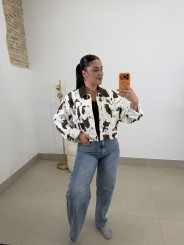 chaqueta vaquera vaca