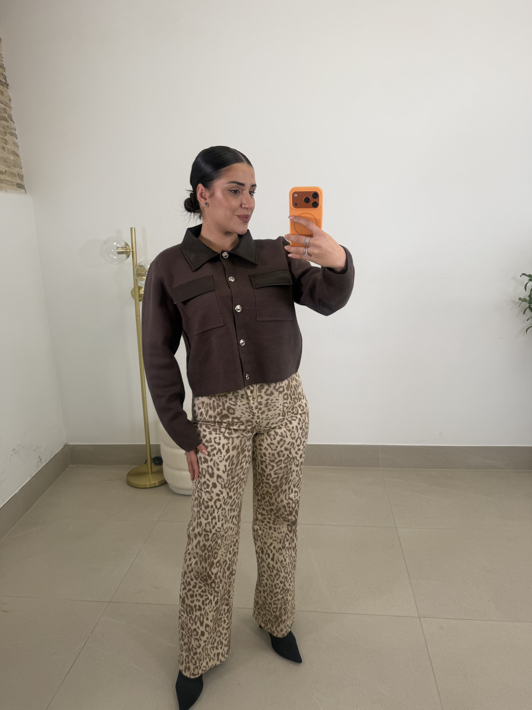 Vaquero animal print tonos neutros