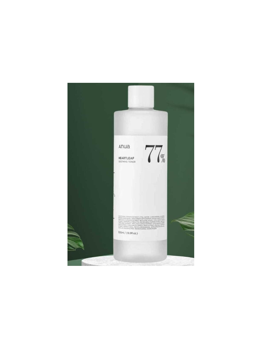 HEARTLEAF 77% SOOTHING TONER 500ml