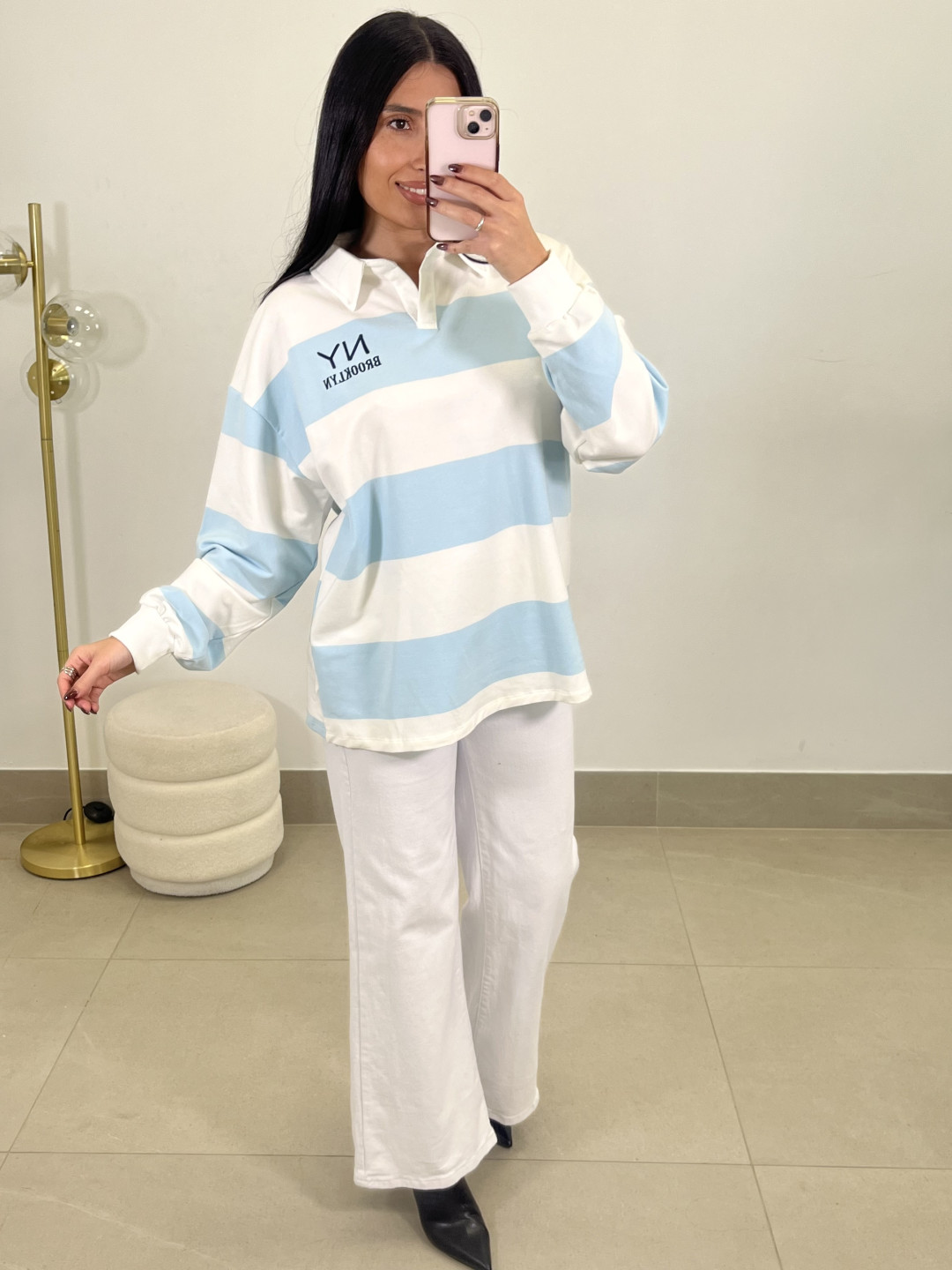 Polo NY Brooklyn celeste