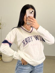 Jersey escote pico new york