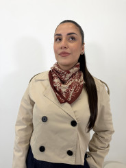 Gabardina crop beige