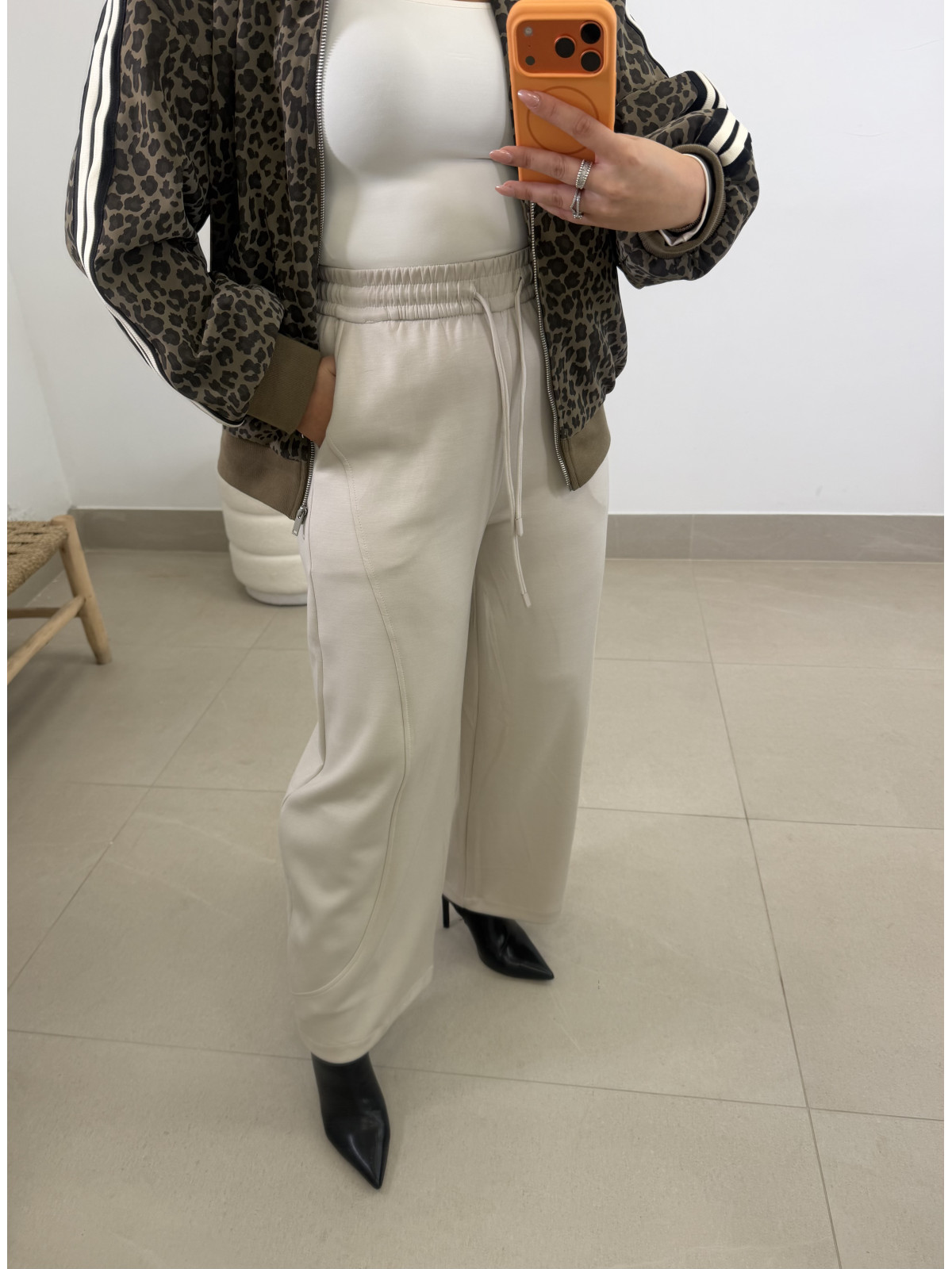 Pantalon  Elena felpa tipo globo