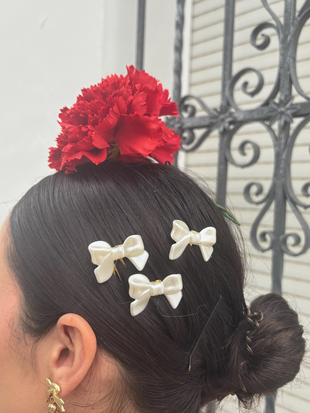 peinas lazos perlado