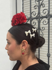 peinas lazos perlado