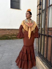 Vestido cordoba marron