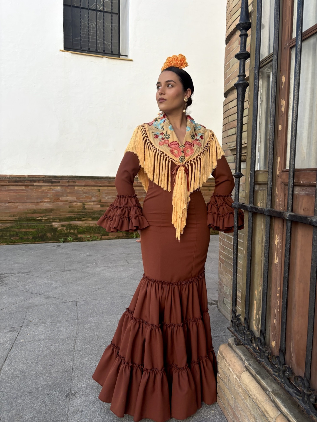 Vestido cordoba marron