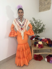 Vestido cordoba mandarina