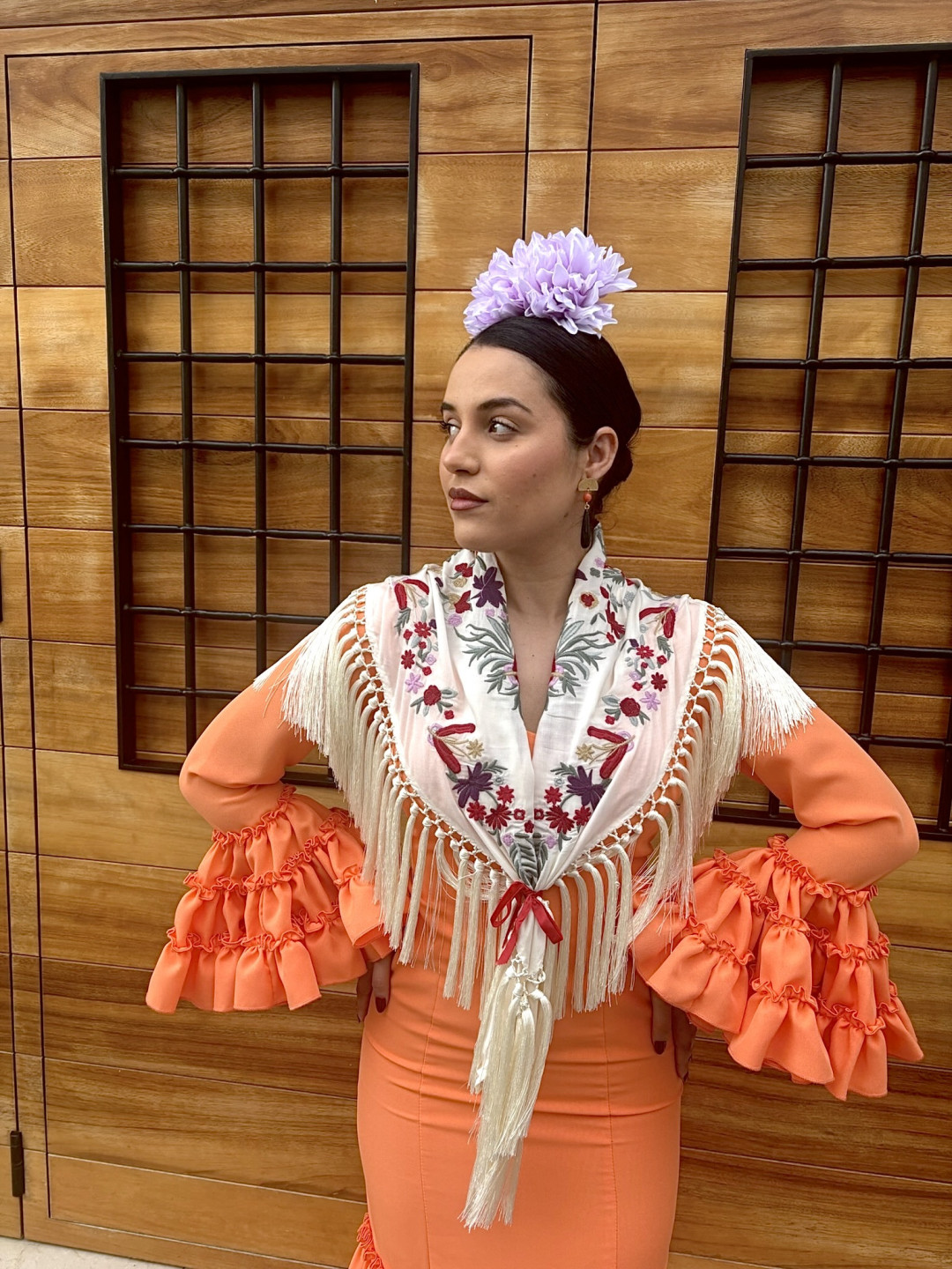 Vestido cordoba mandarina