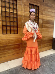 Vestido cordoba mandarina