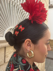 Argolla dorada gruesa