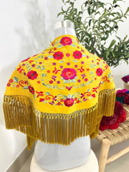 Manton niña mostaza