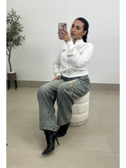 Vaquero detalle  animal print