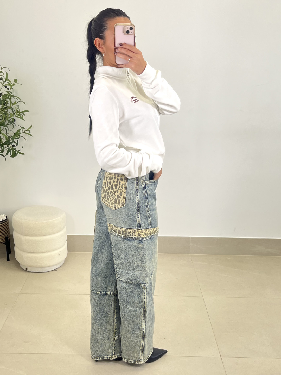 Vaquero detalle  animal print