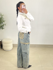 Vaquero detalle  animal print