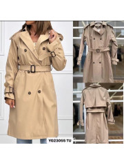 Gabardina basica camel
