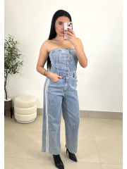 Mono vaquero palabra de honor rayas laterales