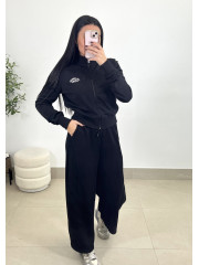 Sudadera cremallera los angeles negro