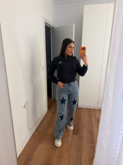 Sudadera cremallera los angeles  azul marino