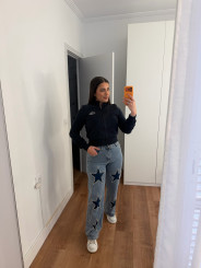 Sudadera cremallera los angeles  azul marino