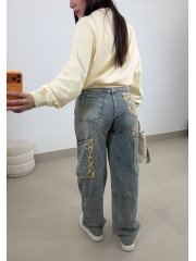 Vaquero detalle  animal print