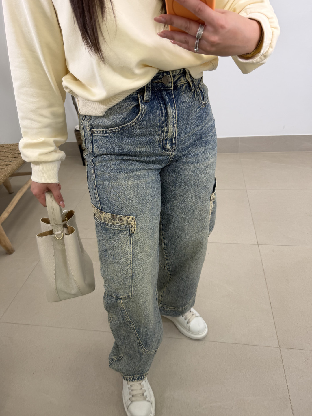 Vaquero detalle  animal print