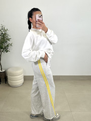 Sudadera basica Minerva blanca