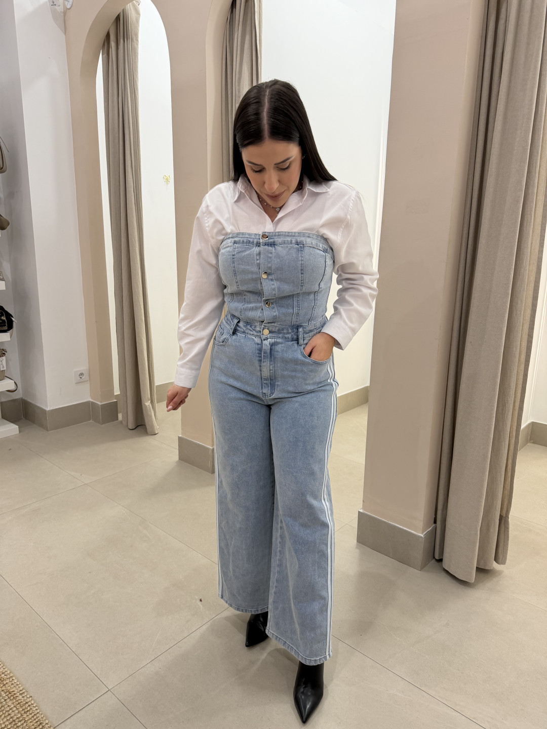 Mono vaquero palabra de honor rayas laterales